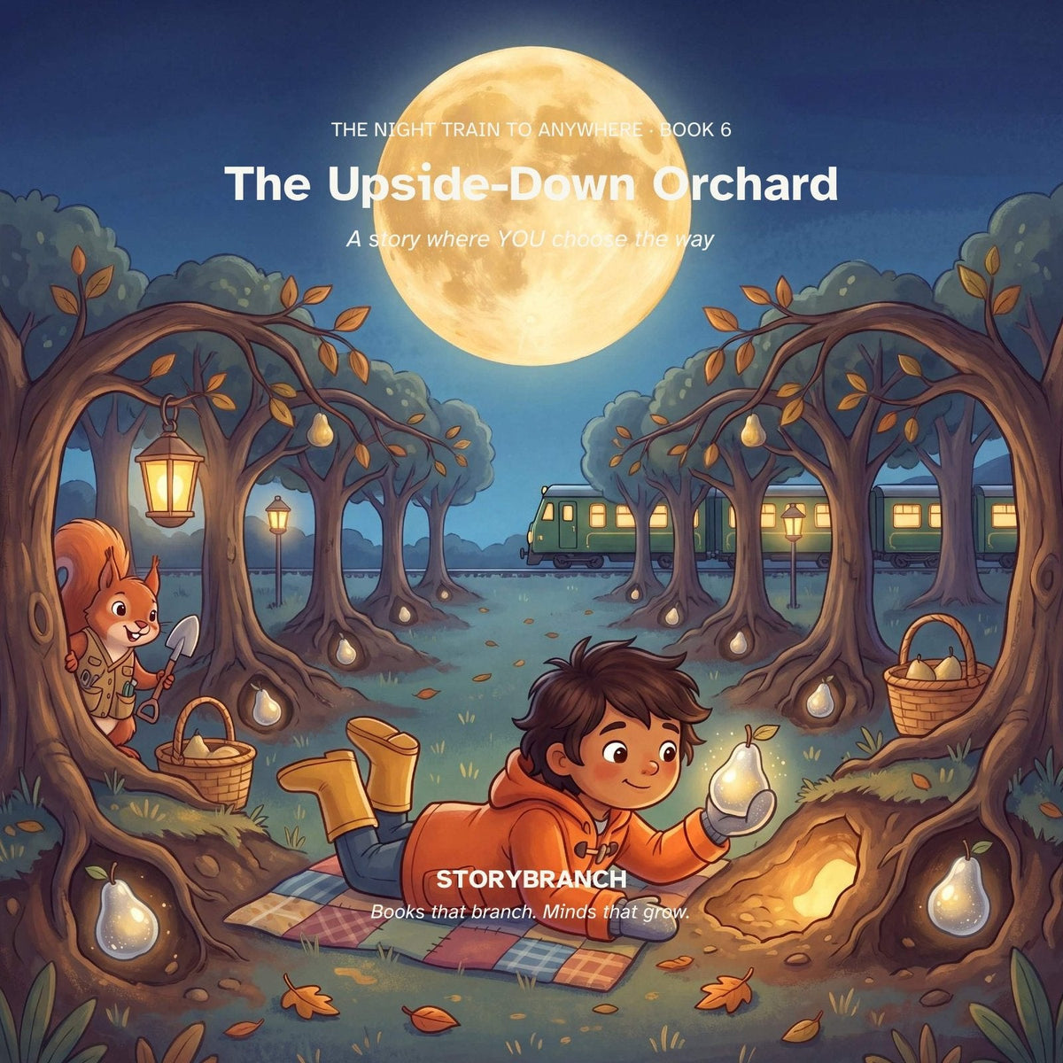 Front cover of Book 06 · The Upside-Down Orchard