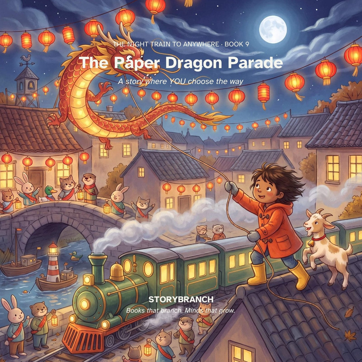 Front cover of Book 09 · The Paper Dragon Parade