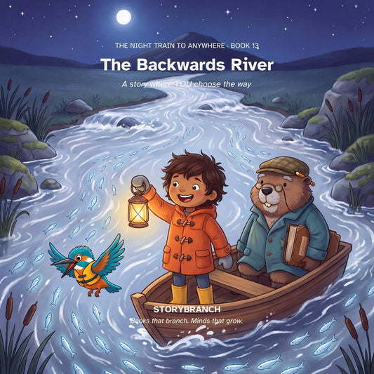 Front cover of Book 13 · The Backwards River
