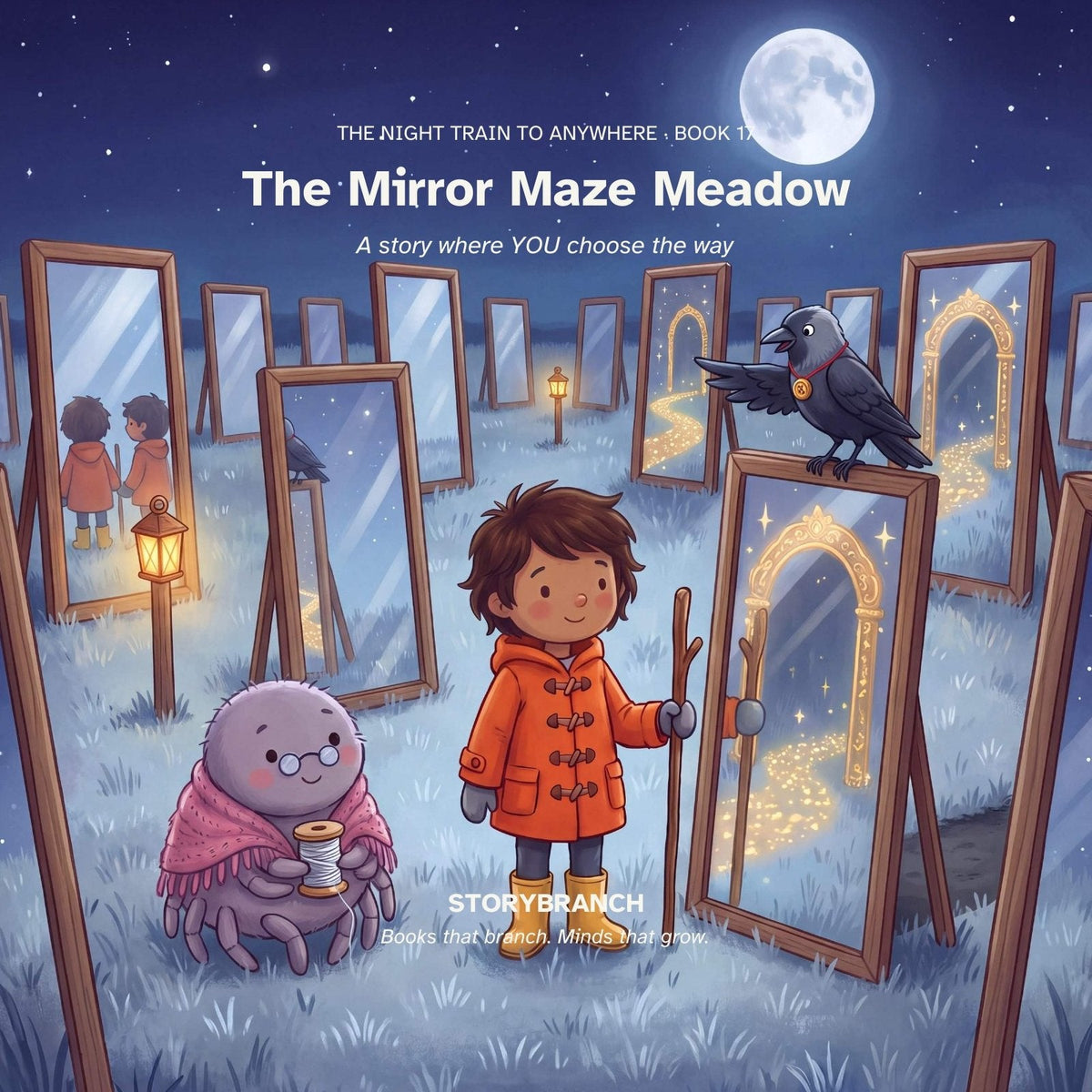 Front cover of Book 17 · The Mirror Maze Meadow