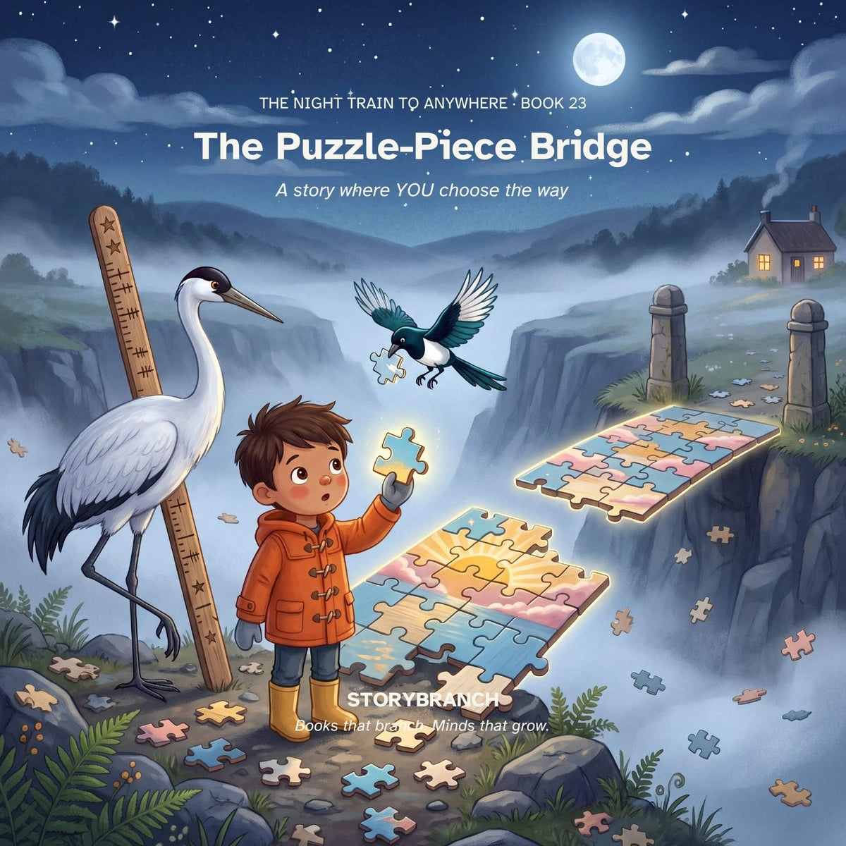 Front cover of Book 23 · The Puzzle-Piece Bridge